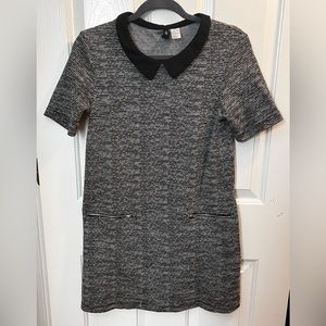 HM Knit Collared Mini T-shirt Dress
